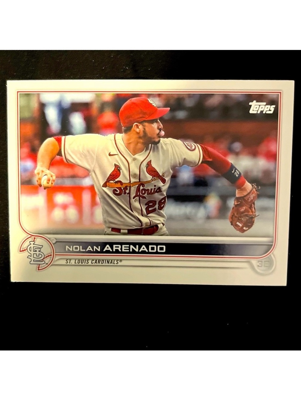 St. Louis Cardinals 2022 Nolan Arenado Topps Series 1 Baseball Trading Card #87